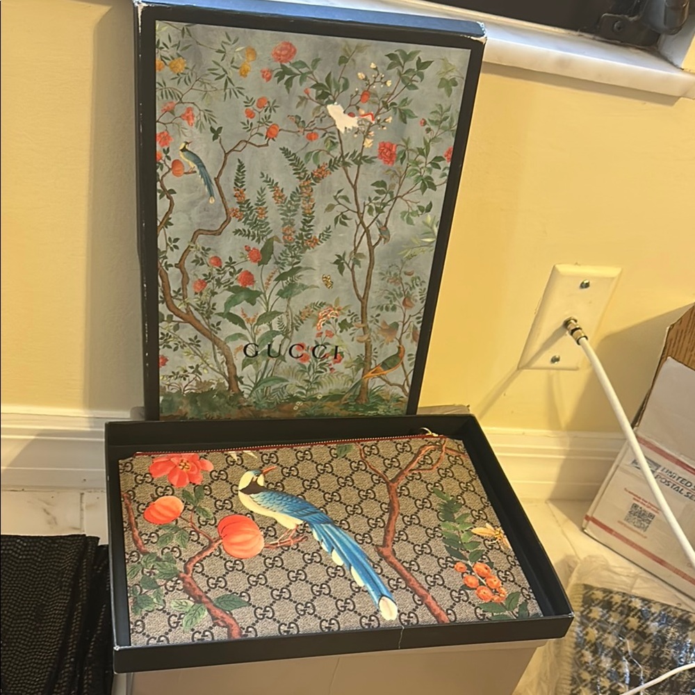 Gucci Decorative Box with Floral and Bird Design